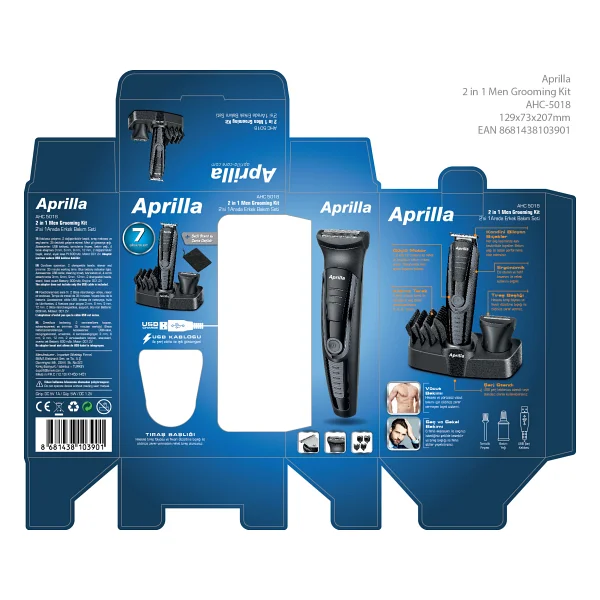 Aprilla Ahc-5018 2 İn 1 Sakal Kesme Ve Şekillendirme Makinesi - Görsel 7