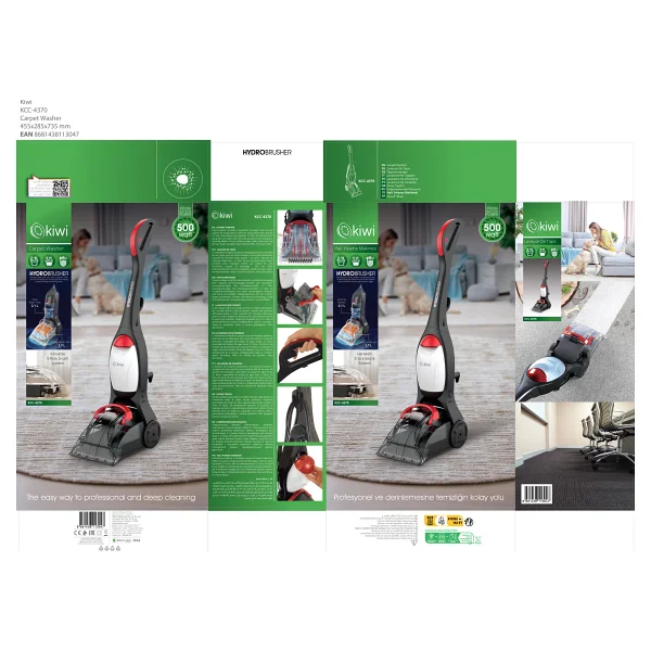 Kiwi Kcc-4370 Dikey Koltuk Ve Halı Yıkama Makinesi - Görsel 6