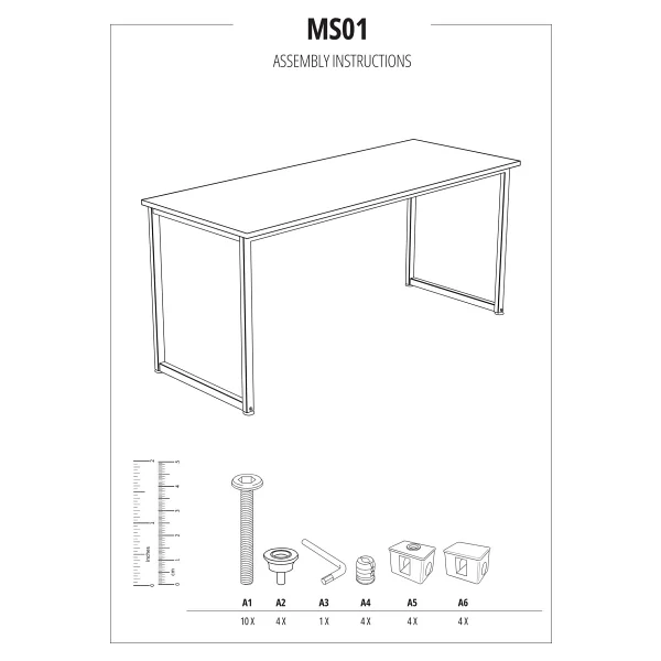 Ceramical Ms1 60x160 Cm Çalışma Masası - Görsel 7