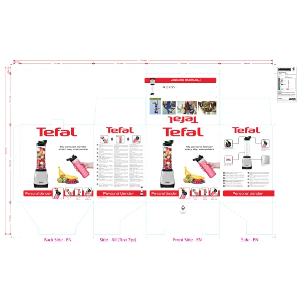 Tefal Onthego 300 W Smoothie Blender - Görsel 10