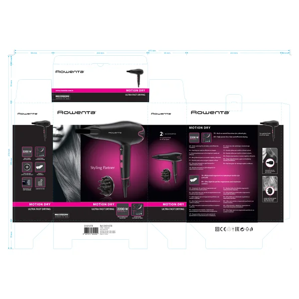 Rowenta Cv5712tr For Elite 2200 W Saç Kurutma Makinesi - Görsel 8