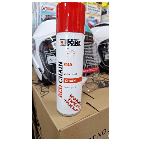 Ipone Red Chain Kırmızı Renkli Zincir Yağlama Spreyi (250 Ml.) - Görsel 2