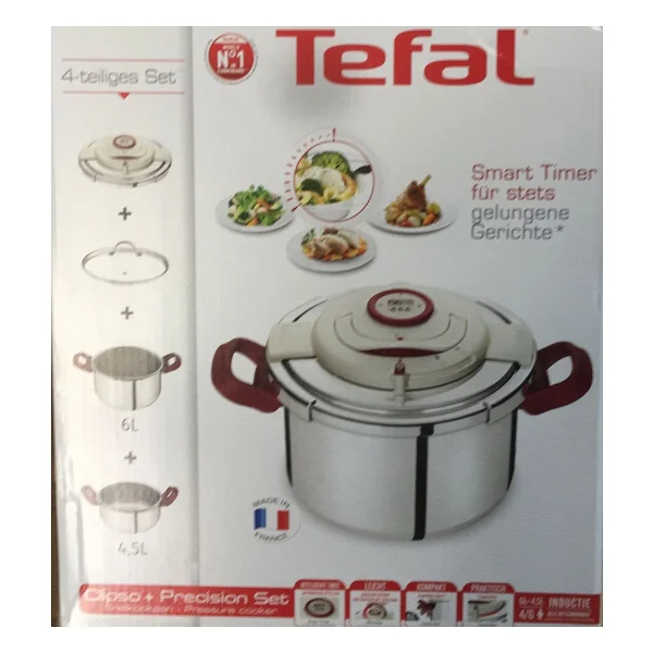Tefal Clipso Plus Precision 6 Lt + 4.5 Lt Düdüklü Tencere Seti - Görsel 9