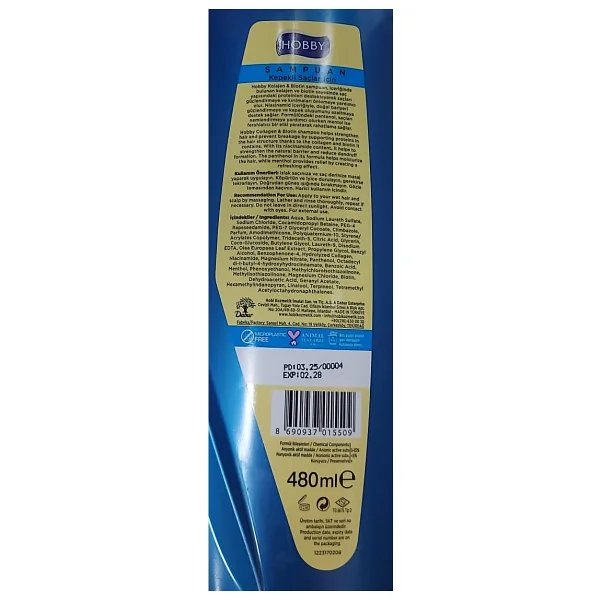 Hobby Şampuan Kolajen Mentol Kepekli Saç 480 Ml X 3 Adet - Görsel 4
