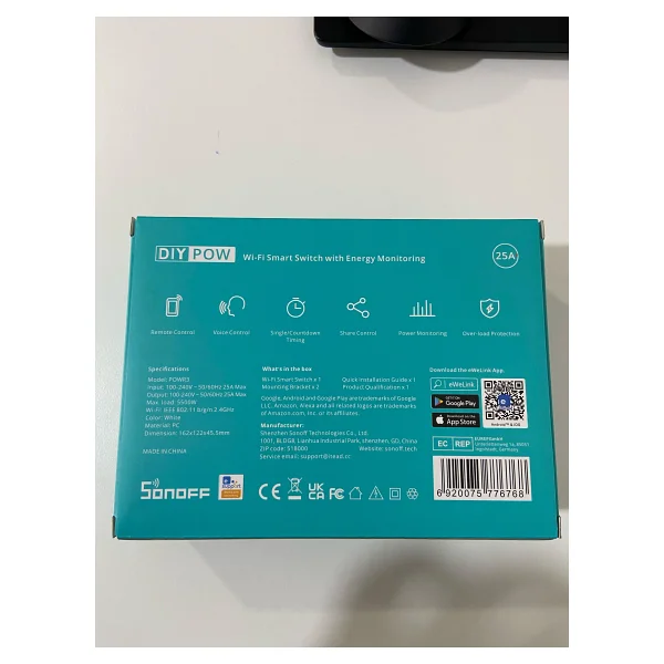 Sonoff Pow R3 25ah Güç Ölçerli Akıllı Röle - Görsel 7