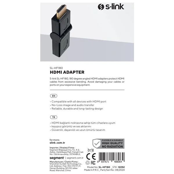 S-Link Sl-Hf180 Hdmı Dönüştürücü - Görsel 4