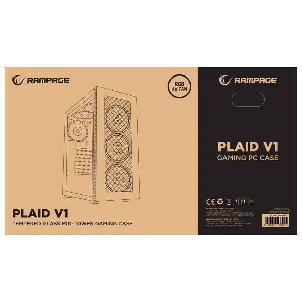 Rampage Plaid V1 Argb Fanlı Atx Oyuncu Kasası - Görsel 7