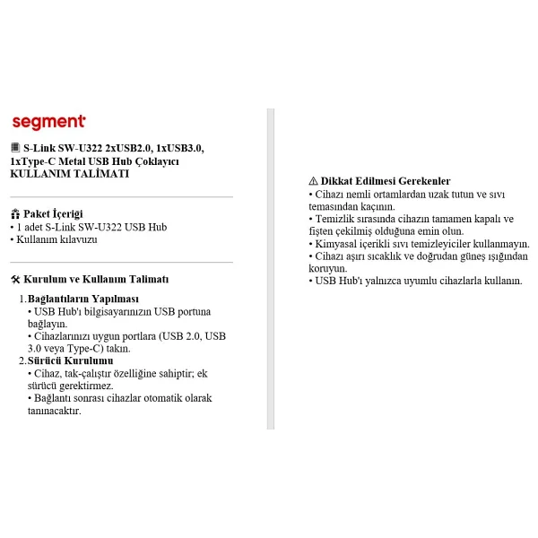 S-Link Sw-U322 USB Çoğaltıcı - Görsel 7