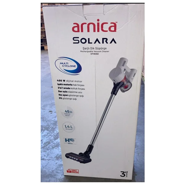 Arnica Solara Et13452 Beyaz Şarjlı Dikey Süpürge - Görsel 10