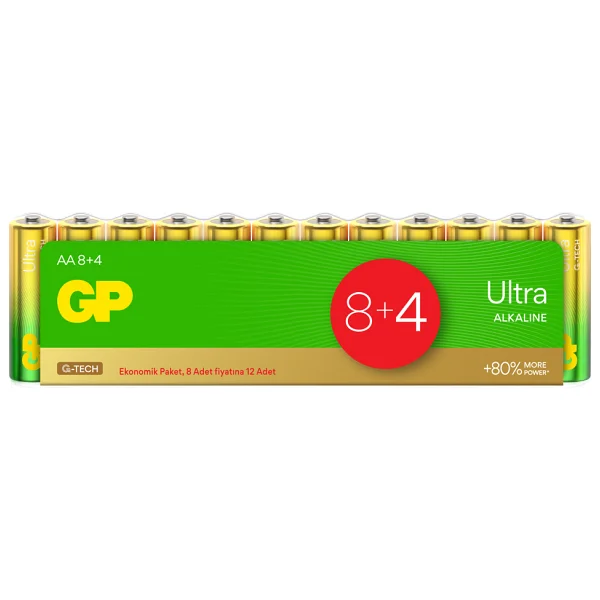 Gp 15au Lr6 Ultra Alkalin 12'li Aa Kalem Pil - Görsel 7