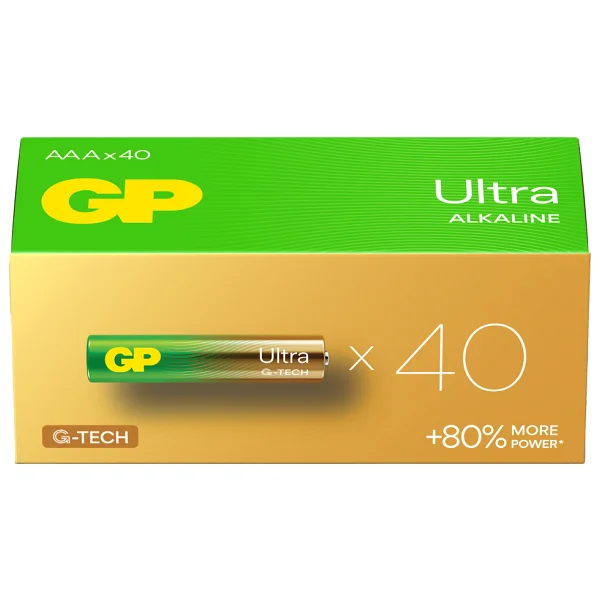 Gp Lr03 Ultra Alkalin 40'lı Aaa İnce Kalem Pil - Görsel 2