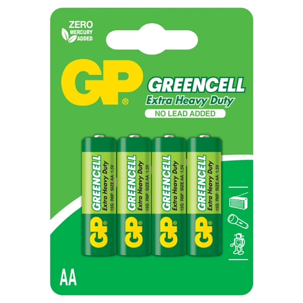 Gp Greencell 15g R6 4'lü Çinko Aa Kalem Pil - Görsel 5