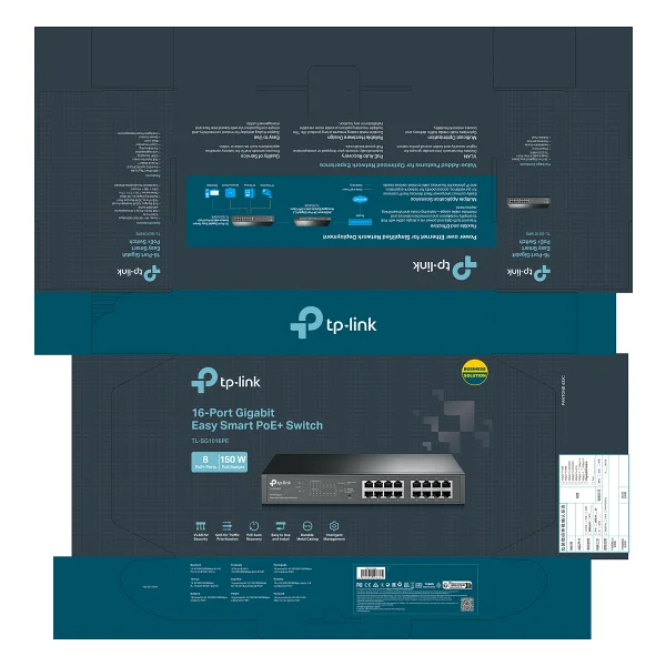 Tp-Lınk Omada Tl-Sg1016pe 16-Port Gigabit Switch - Görsel 7