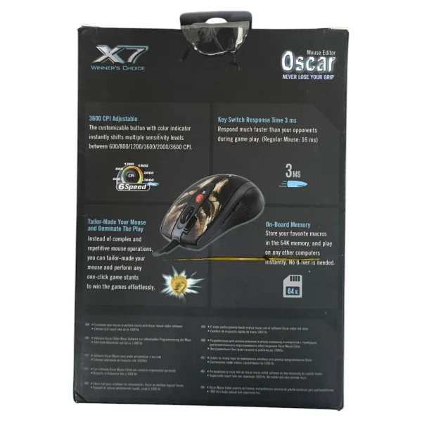 A4 Tech XL-750bh Optik Kablolu Oyuncu Mouse - Görsel 10