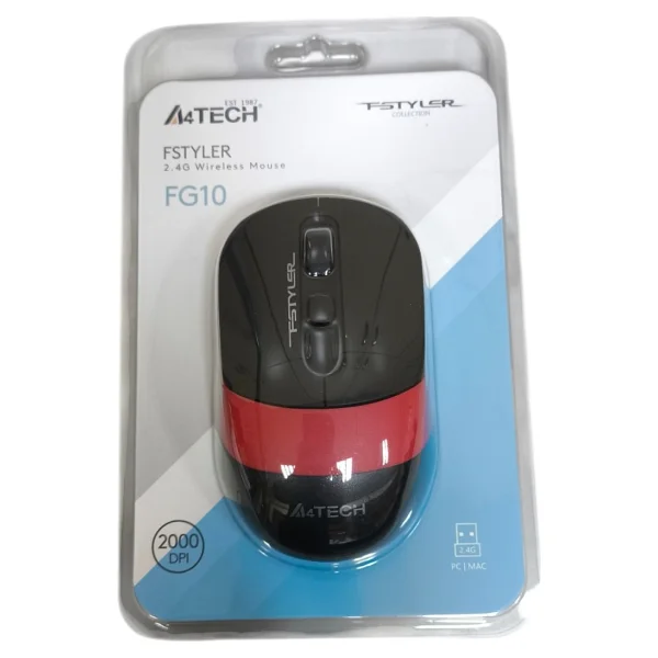 A4 Tech Fg10 Kırmızı Optik Kablosuz Mouse - Görsel 8