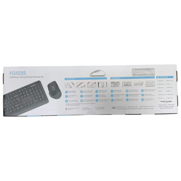 A4 Tech Fg1035 Gri Kablosuz Klavye Mouse Seti - Görsel 10