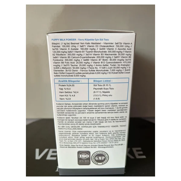 Vetdeluxe Puppy Milk 150 Gr Taurinli Ve Vitaminli Köpek Süt Tozu - Görsel 4