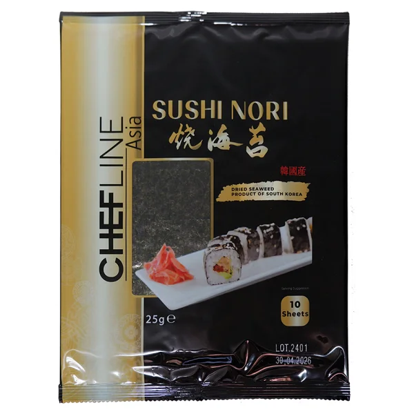 Chefline Asia Sushi Nori Gold Yosun 10 Yaprak 25 Gr - Görsel 4