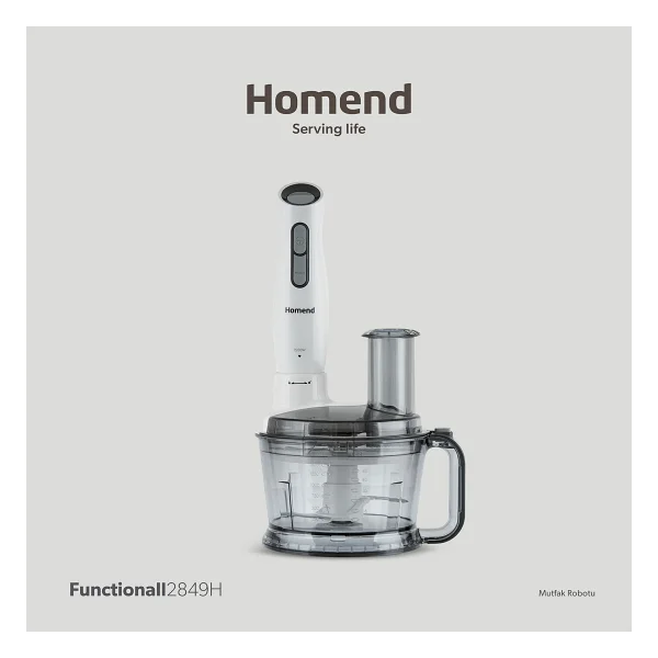Homend Functionall 2849h Krem 1500 W Mutfak Robotu - Görsel 6