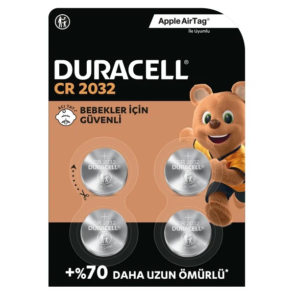 Duracell Cr2032 3v 4'lü Lityum Düğme Pil - Görsel 9