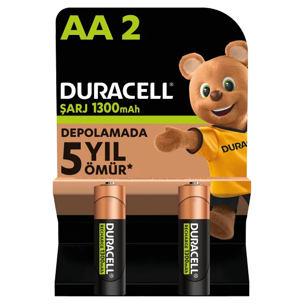 Duracell Şarj Edilebilir Aa Kalem Pil 1300 mAh 2'li - Görsel 8