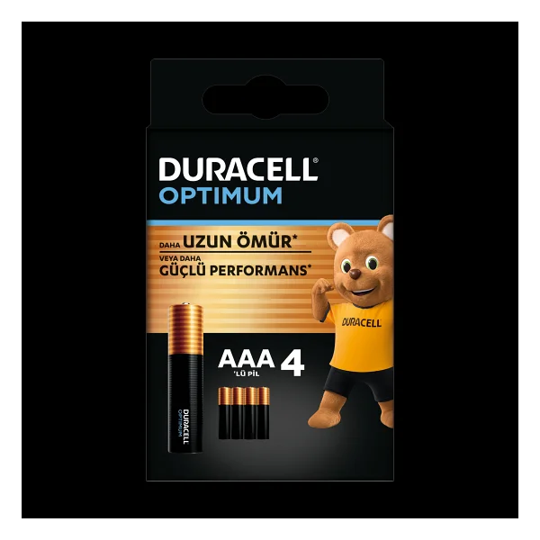 Duracell Optimum 4'lü Alkalin Aaa İnce Kalem Pil - Görsel 9