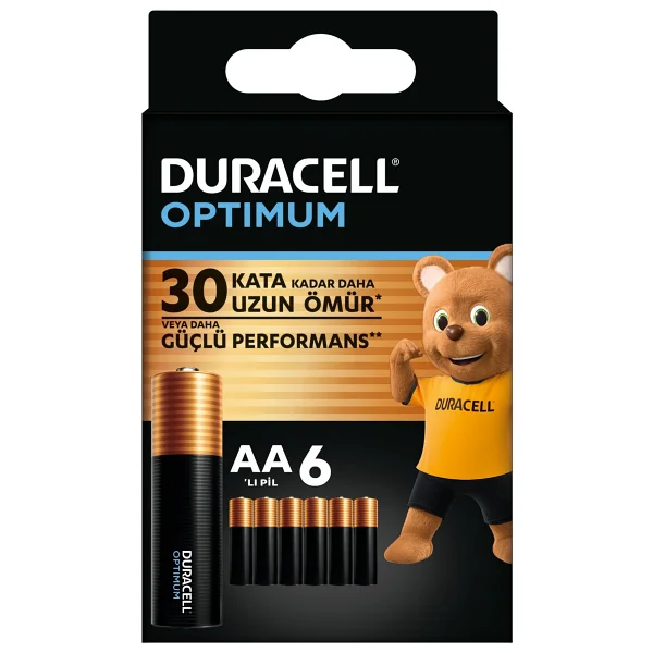 Duracell Optimum 6'lı Alkalin Aa Kalem Pil - Görsel 9