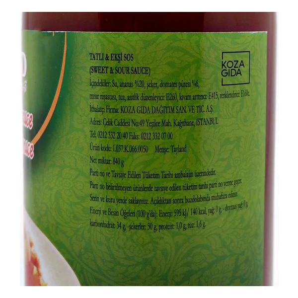 Aroy-D Tatlı Ekşi Sos 840 Gr - Görsel 5