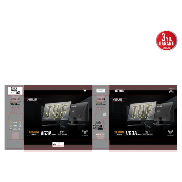 Asus Tuf Gaming Vg279q3a 27" 1 Ms Full HD Ips 180 Hz Oyuncu Monitörü - Görsel 6