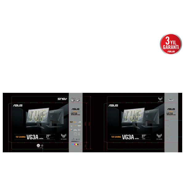 Asus Tuf Gaming Vg27aq3a 27" 1 Ms 2k Ips 180 Hz Oyuncu Monitörü - Görsel 8
