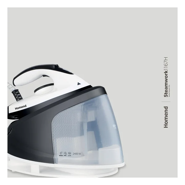 Homend Steamwork 1167h Siyah Beyaz 2400 W Buhar Kazanlı Ütü - Görsel 6