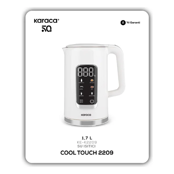 Karaca Cool Touch 2209 2200 W 1.7 Lt Kettle - Görsel 6