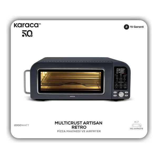 Karaca Multicrust Artisan Retro Pizza Makinesi - Görsel 7