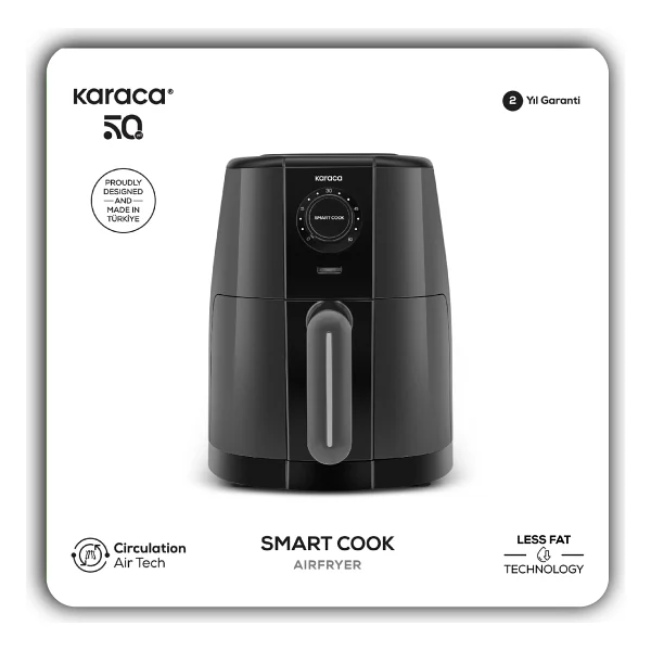 Karaca Smart Cook 2.2 Lt Ruby Yağsız Fritöz - Görsel 9
