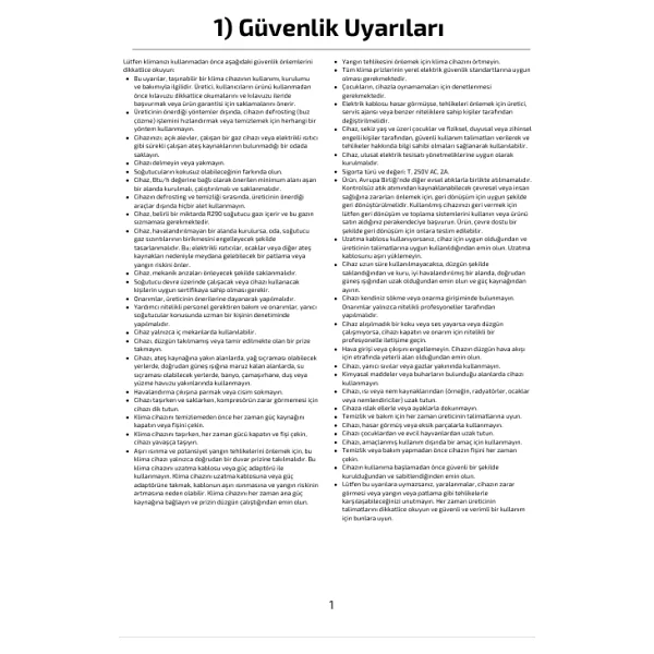 Vals AC 09 PER A++ 9000 BTU Mobil Klima - Görsel 6
