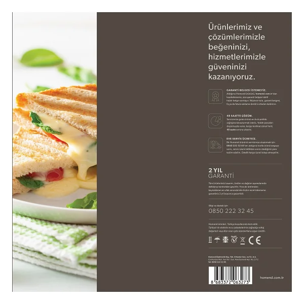 Homend Toastbuster 2000 W Tost Makinesi - Görsel 6