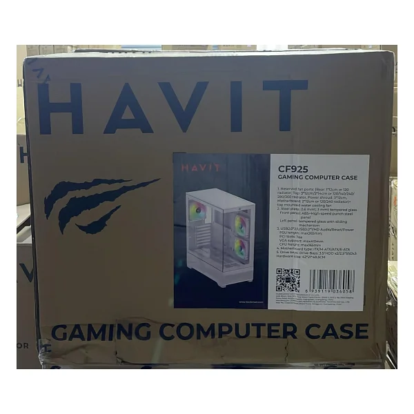 Havit CF925 RGB Fanlı Beyaz E-ATX Oyuncu Kasası - Görsel 8