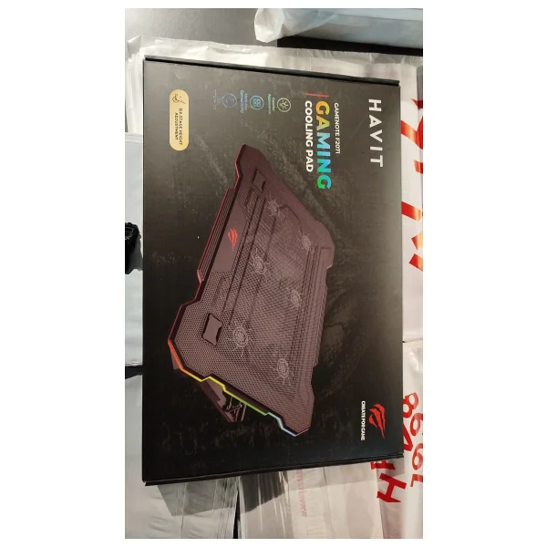 Havit F2071 6 Fanlı RGB 17" Laptop Soğutucu - Görsel 6