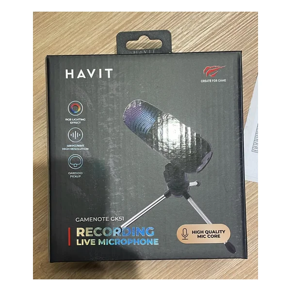 Havit Gamenote Gk51 RGB Yayıncı Mikrofonu - Görsel 10