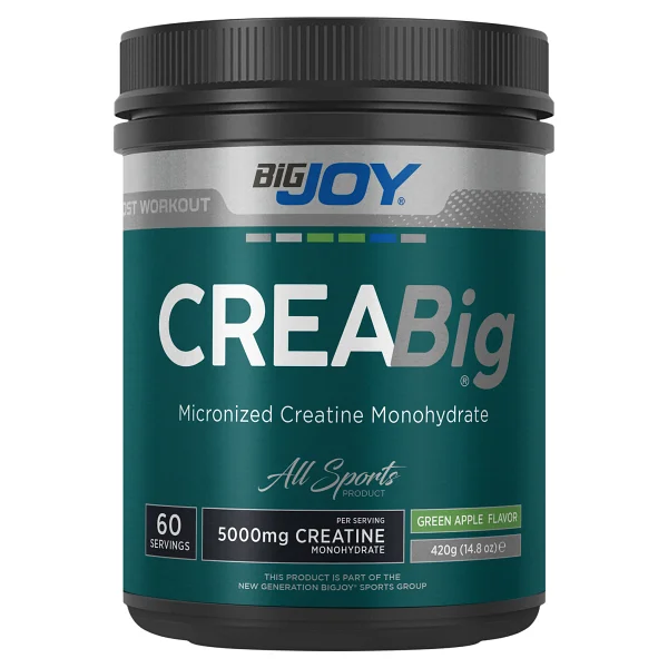 Bigjoy Creabig Toz Yeşil Elma 420g Türkiye Menşeli Mikronize Kreatin Monohidrat İçerir - Görsel 9