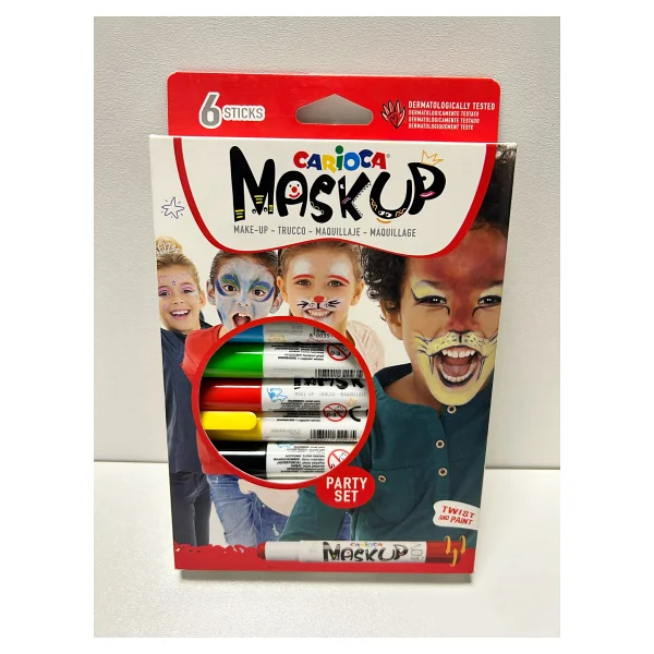 Carioca Mask Up Metalik 6 Gr 6 Renk Yüz Boyası - Görsel 6