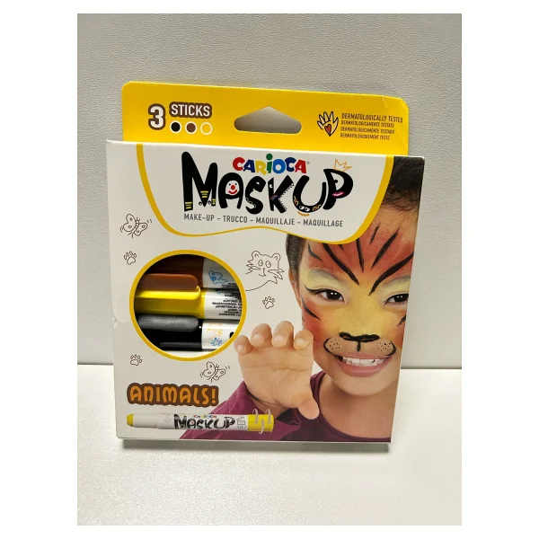 Carioca Mask Up Hayvanlar 3 Renk Yüz Boyası - Görsel 3
