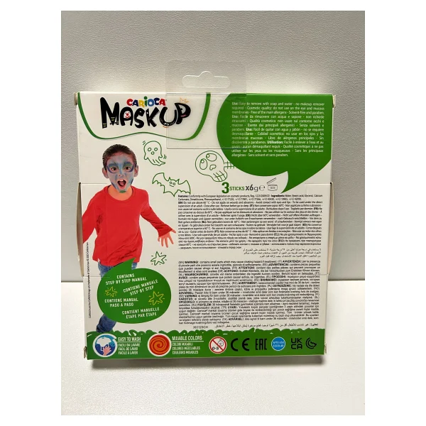 Carioca Mask Up Karnaval 3 Renk Yüz Boyası - Görsel 3
