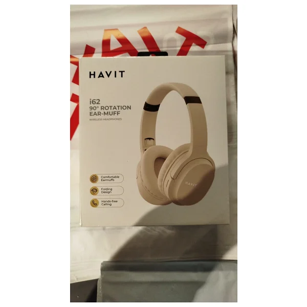 Havit I62 Altın Kulak Üstü Bluetooth Kulaklık - Görsel 7