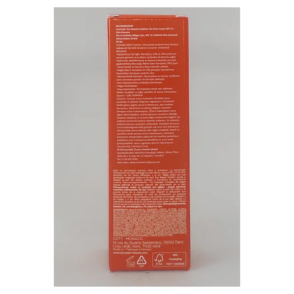 Lancaster Sun Beauty Silky Touch 15 Faktör Güneş Kremi 50 Ml - Görsel 8