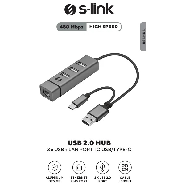 S-Link Sw-U222 USB 2.0 Dönüştürücü - Görsel 9