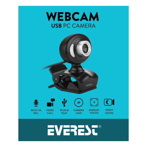 Everest Sc-826 Mikrofonlu Webcam - Görsel 7