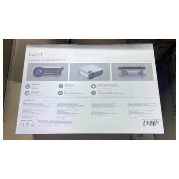 Havit Pj209 Pro Prime Sapphire 350 Lümen Full HD Wi-Fi Android Taşınabilir Projeksiyon Cihazı - Görsel 7