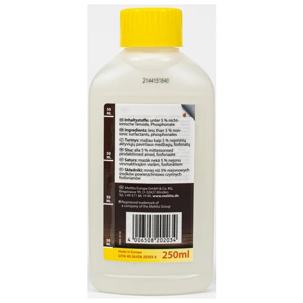 Melitta Perfect Clean Süt Sistemi Temizleme Sıvısı 250 Ml - Görsel 4