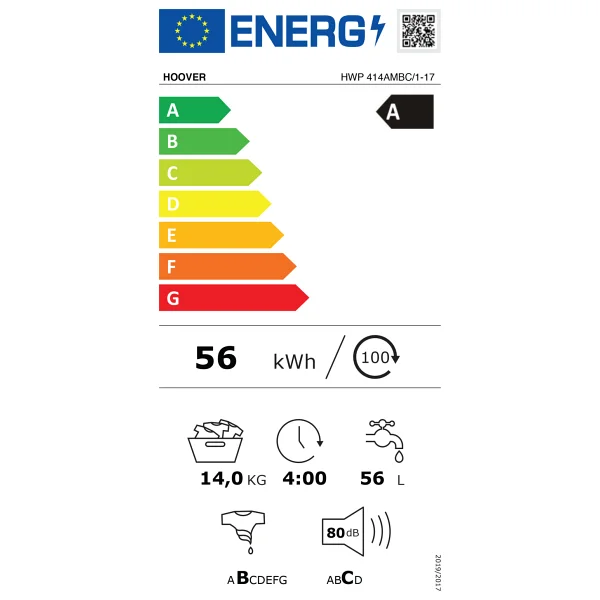 Hoover Hwp 414ambc/1-17 Wi-Fi 14 Kg 1400 Devir Çamaşır Makinesi - Görsel 9